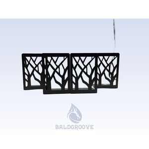 Metal Tree Design‎ Bookends Set of 4 Black